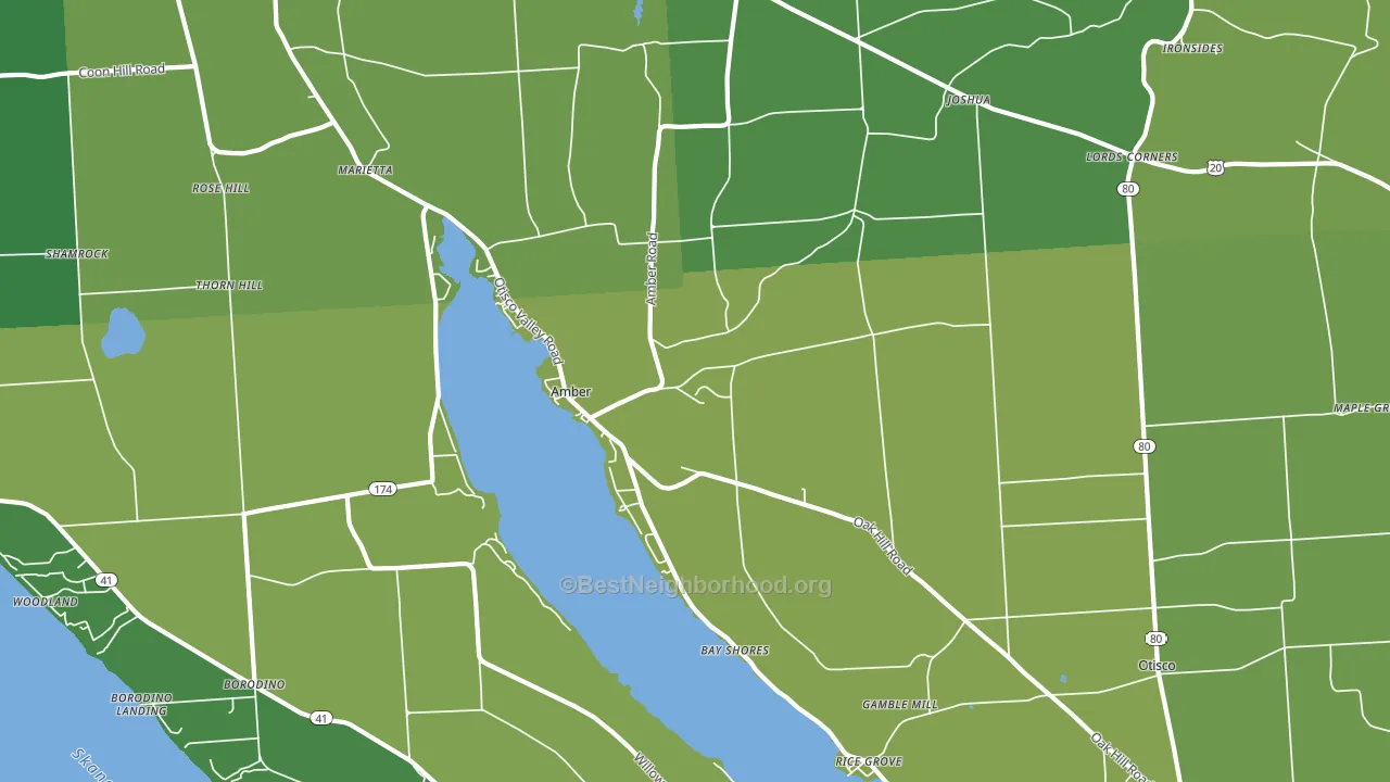 Marietta, NY block-group voter-turnout map