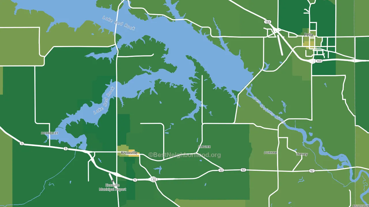 Marion County, IA block-group voter-turnout map