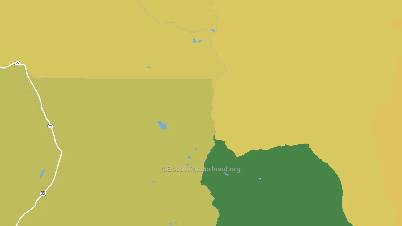 Marion Forks, OR block-group voter-turnout map
