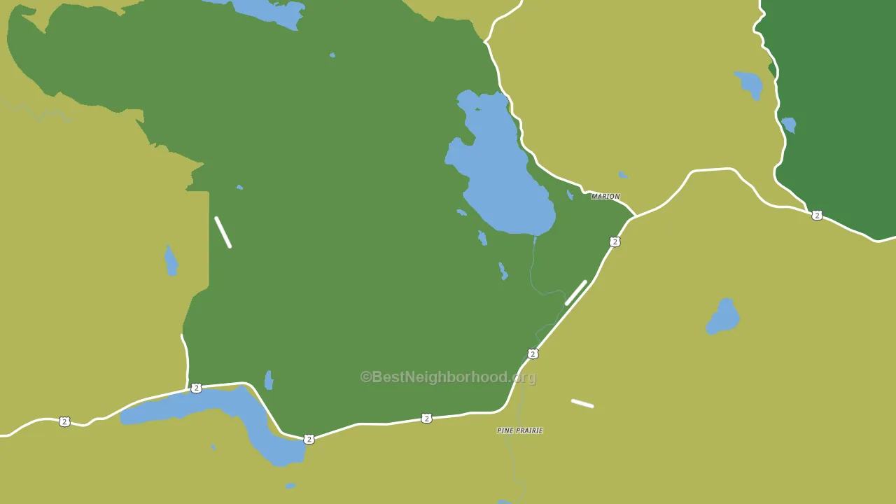 Marion, MT block-group voter-turnout map