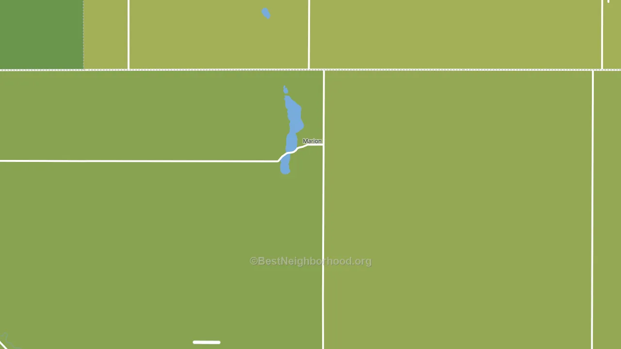 Marion, ND block-group voter-turnout map
