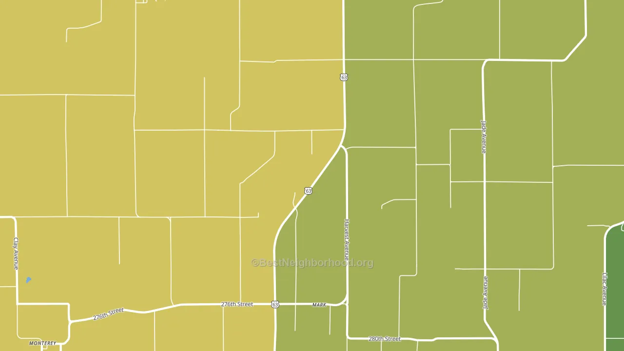 Mark, IA block-group voter-turnout map