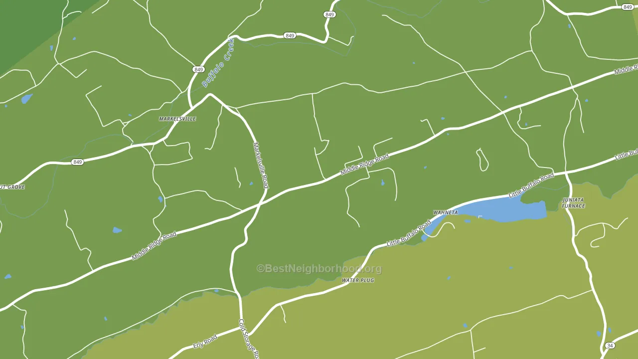 Markelsville, PA block-group voter-turnout map