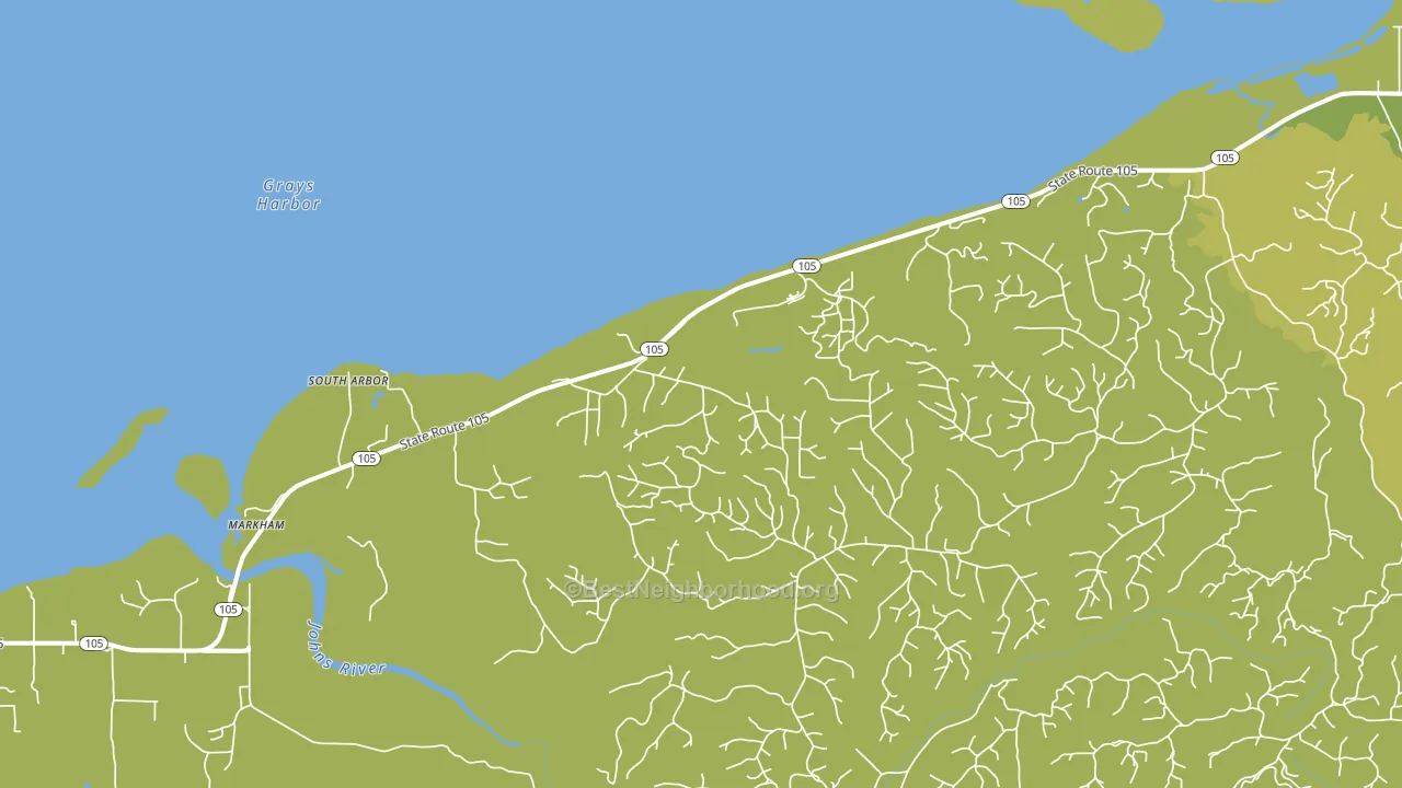 Markham, WA block-group voter-turnout map