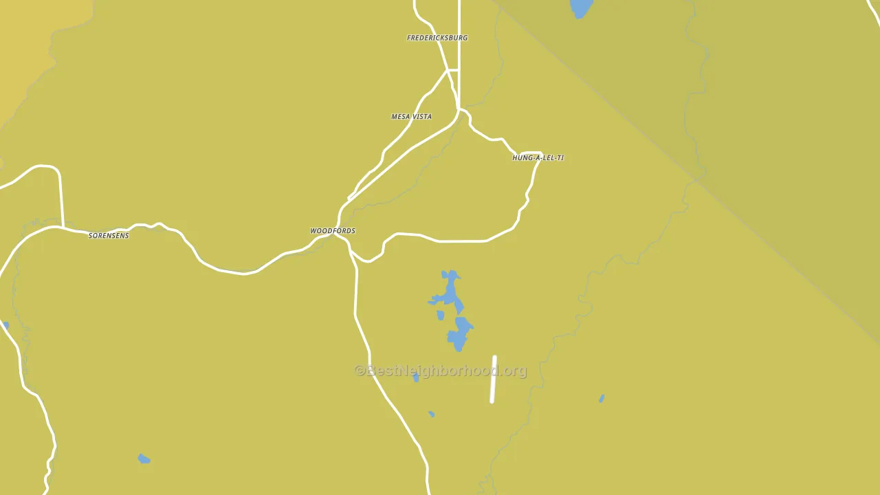 Markleeville, CA block-group voter-turnout map