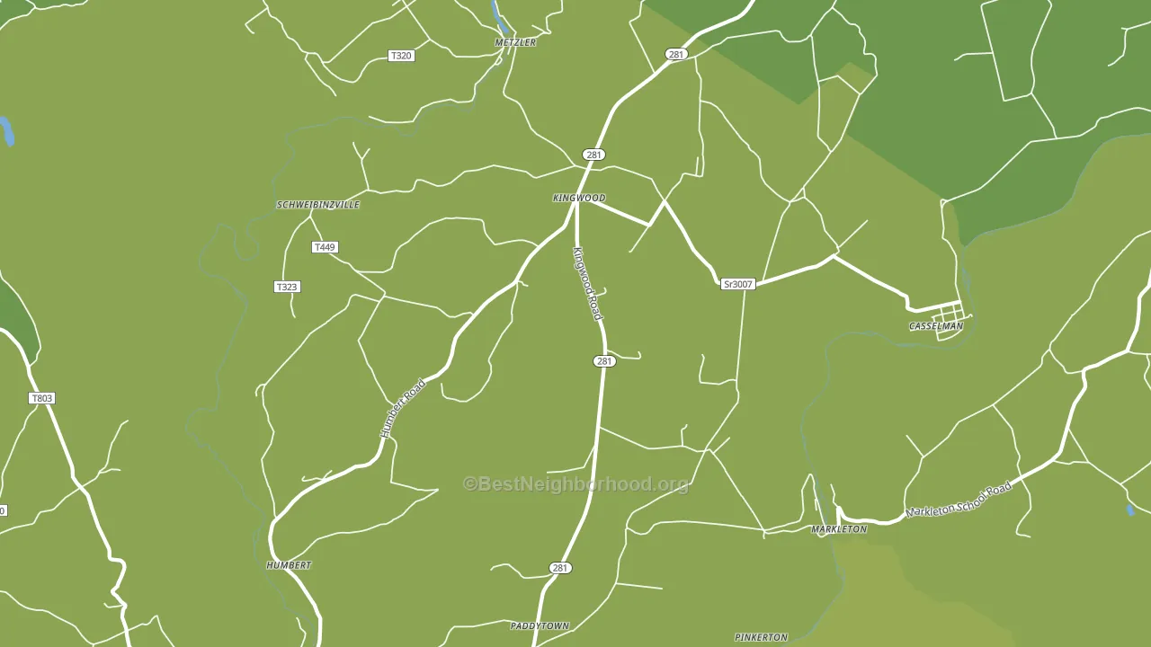 Markleton, PA block-group voter-turnout map