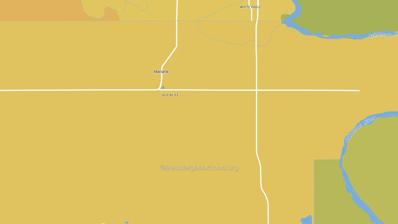 Marland, OK block-group voter-turnout map
