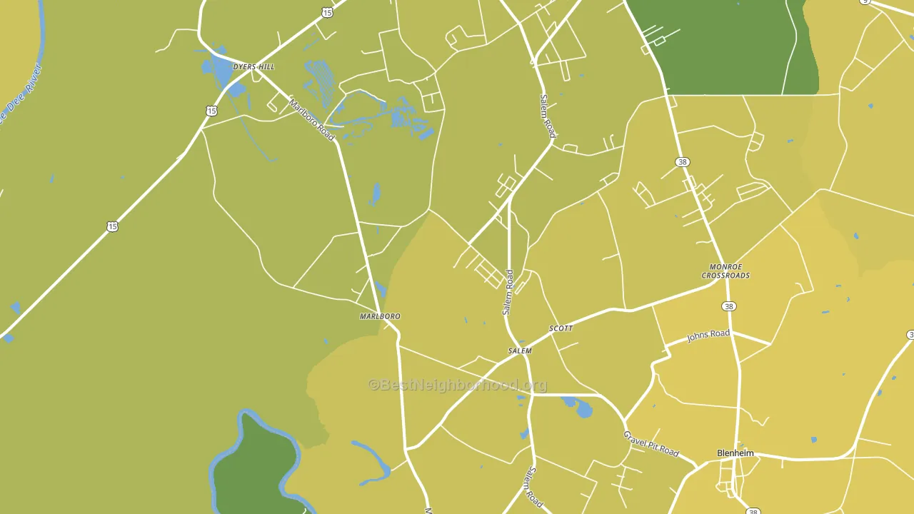 Marlboro, SC block-group voter-turnout map