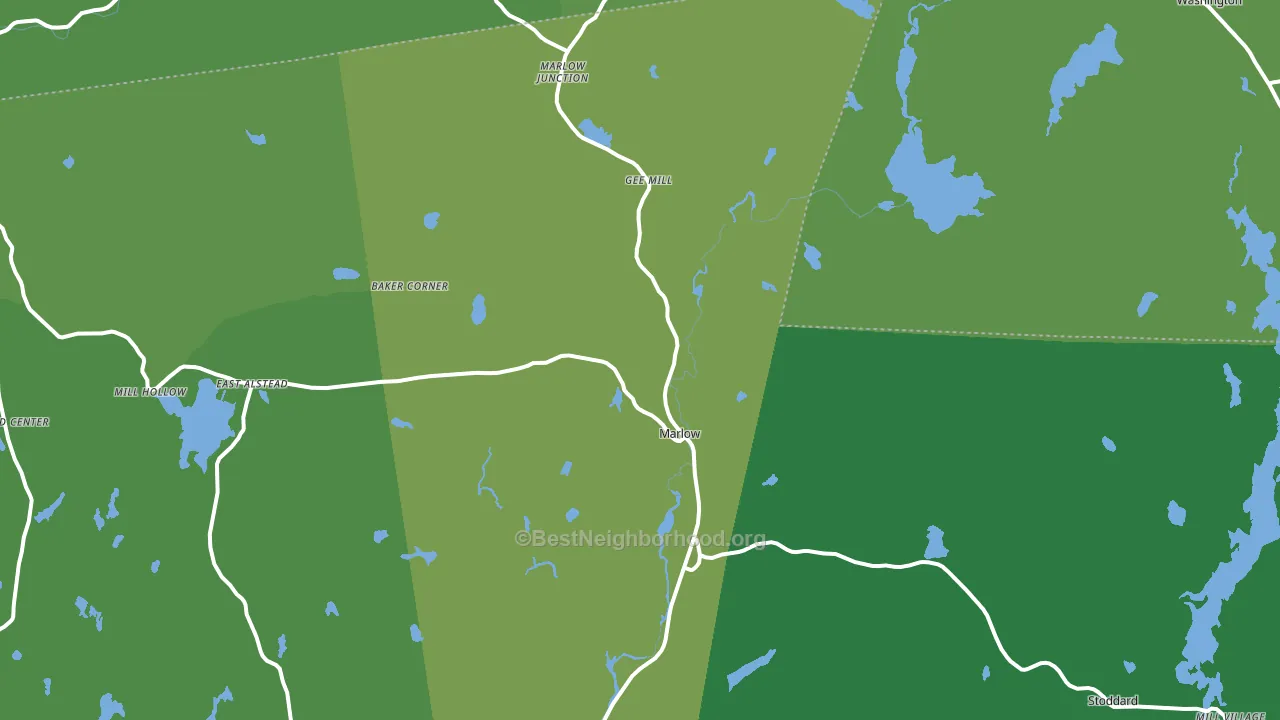 Marlow, NH block-group voter-turnout map