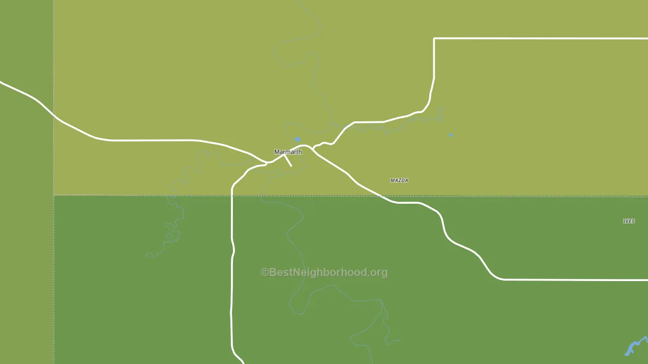 Marmarth, ND block-group voter-turnout map