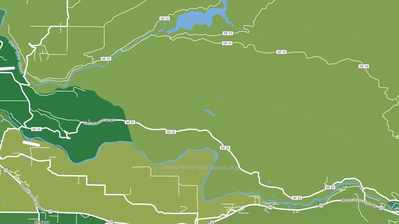 Marmot, OR block-group voter-turnout map
