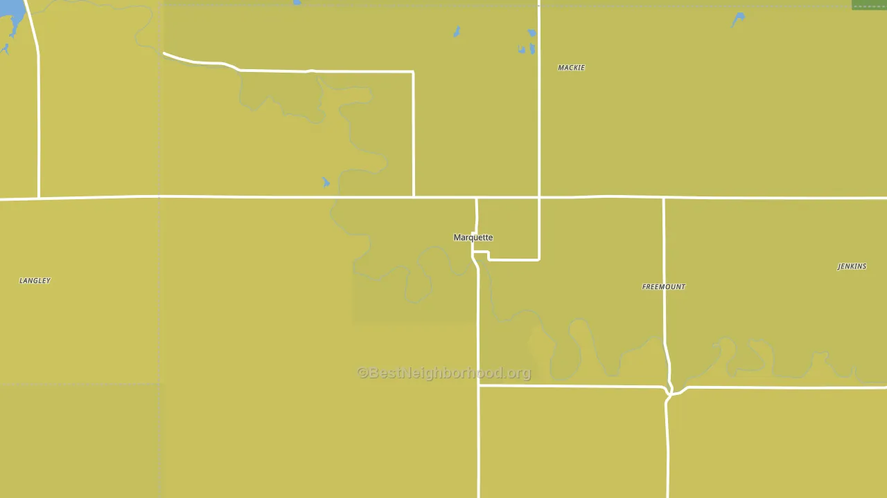 Marquette, KS block-group voter-turnout map