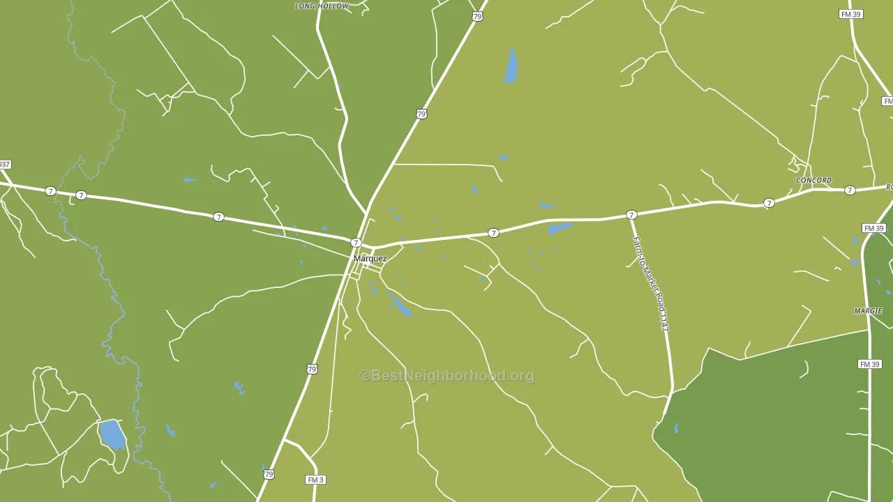 Marquez, TX block-group voter-turnout map