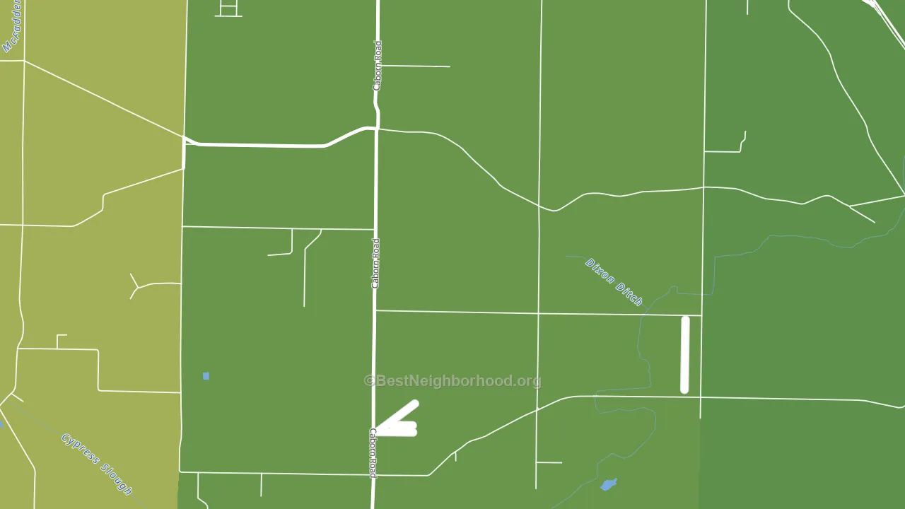 Marrs Center, IN block-group voter-turnout map