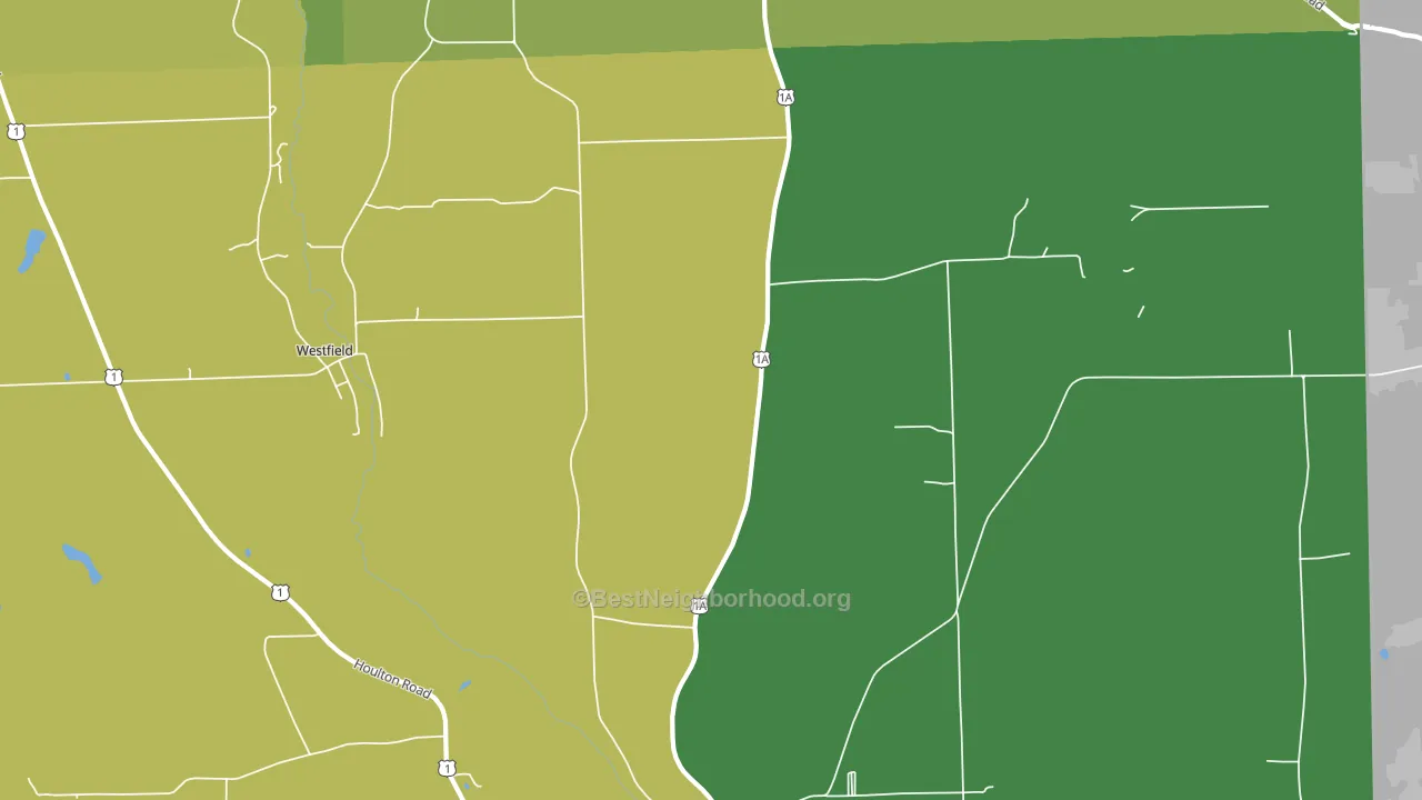 Mars Hill-Blaine, ME block-group voter-turnout map