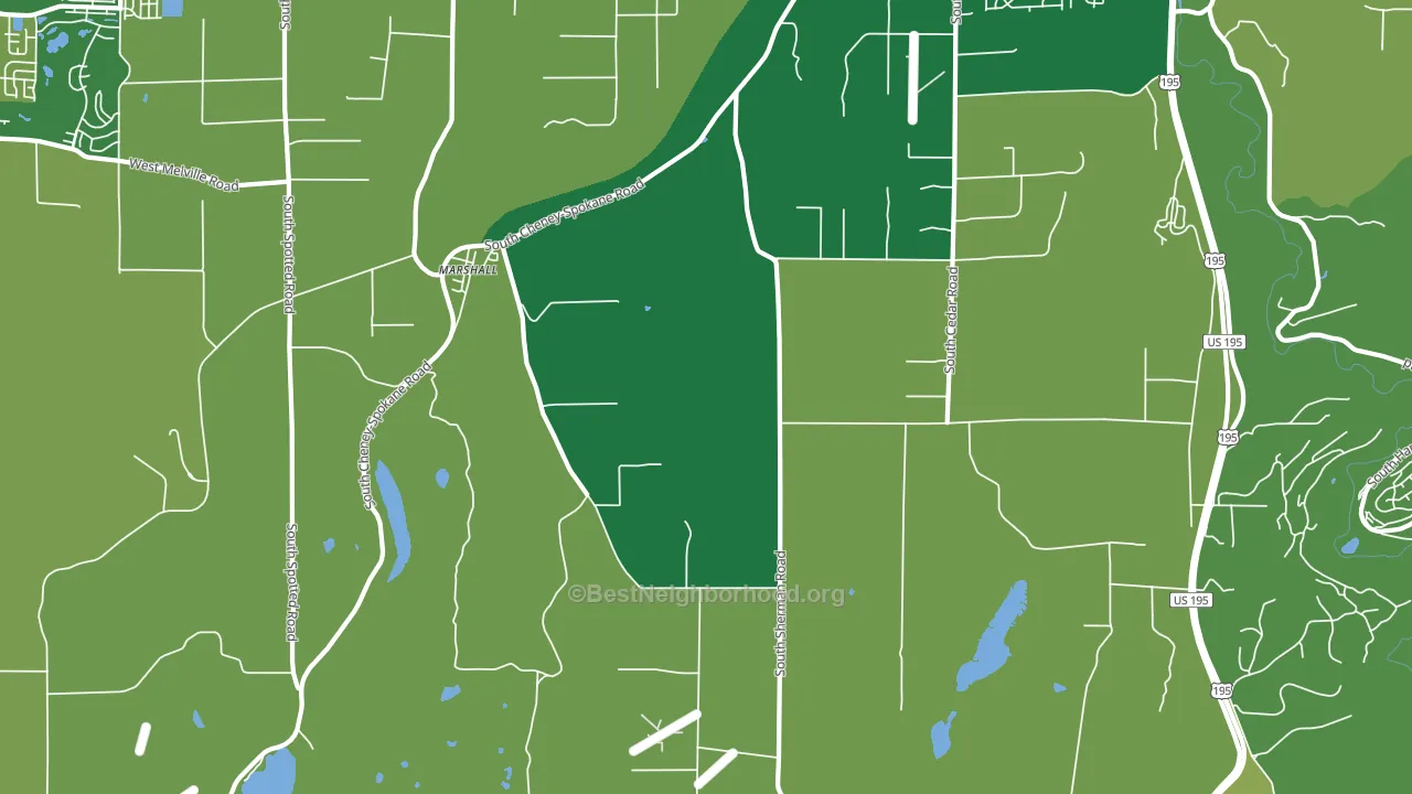 Marshall, WA block-group voter-turnout map