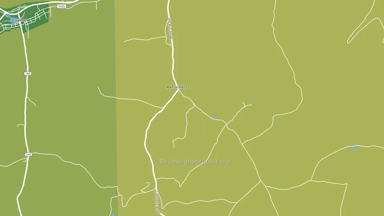 Marshlands, PA block-group voter-turnout map