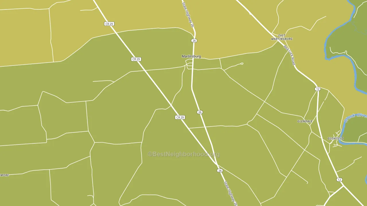 Martinsburg, NY block-group voter-turnout map