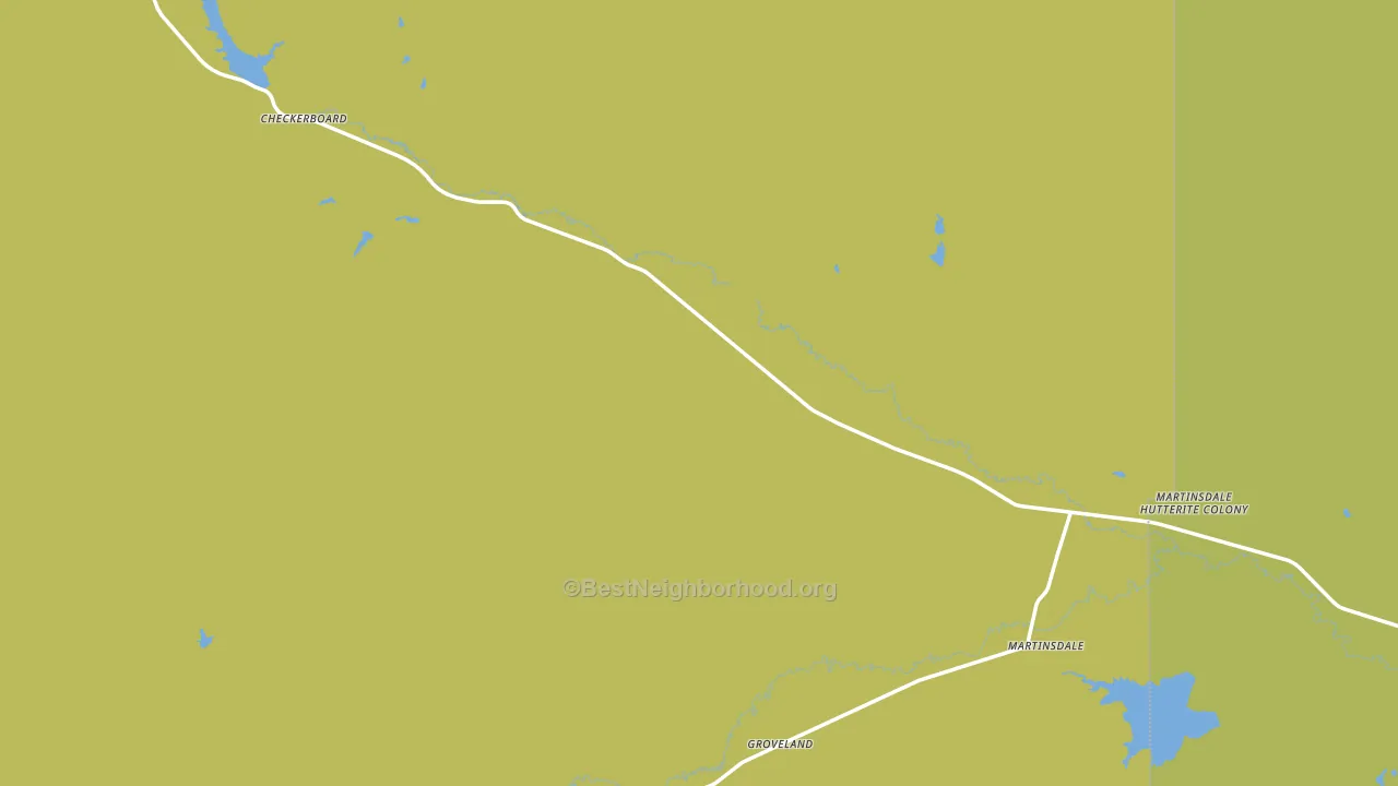 Martinsdale, MT block-group voter-turnout map