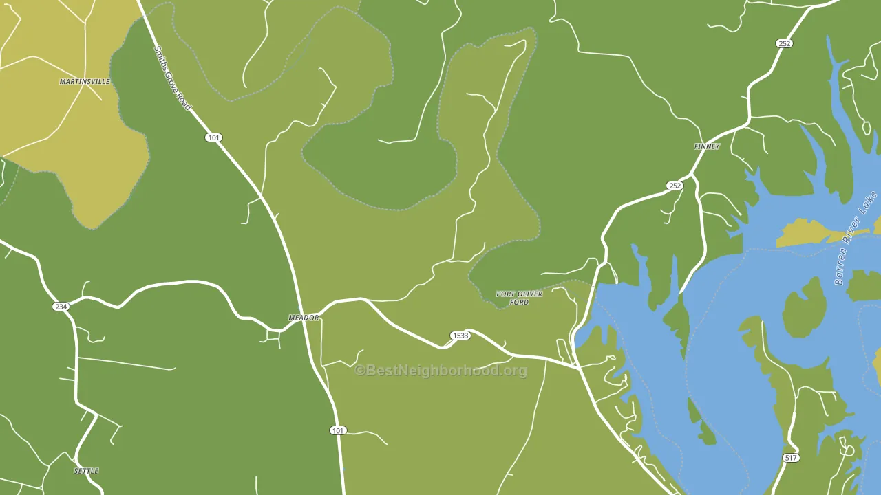 Martinsville, KY block-group voter-turnout map