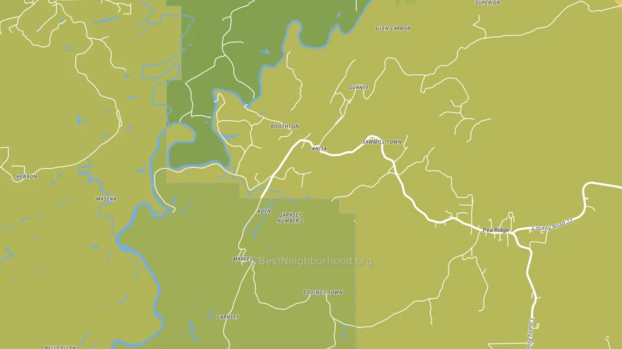 Marvel, AL block-group voter-turnout map