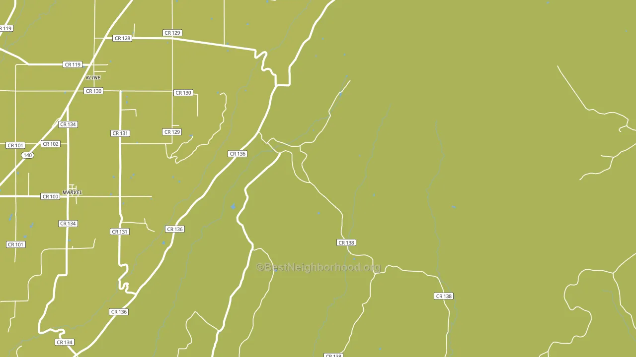 Marvel, CO block-group voter-turnout map