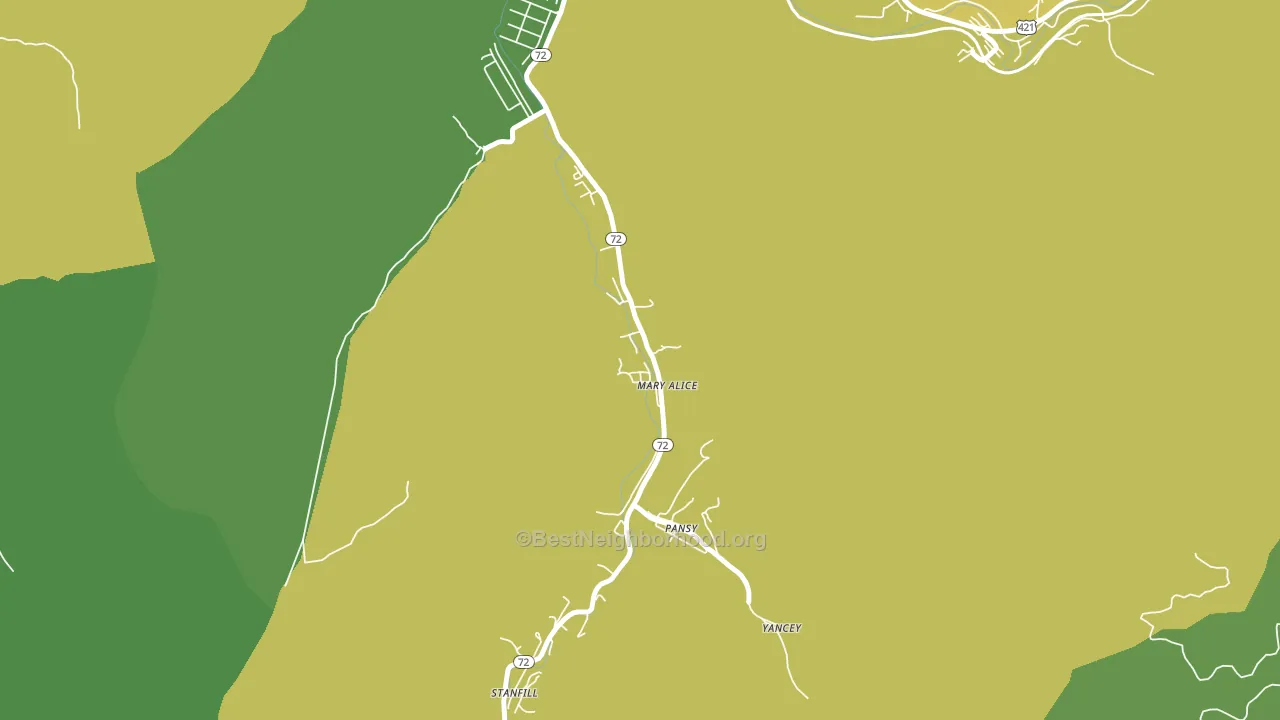 Mary Alice, KY block-group voter-turnout map