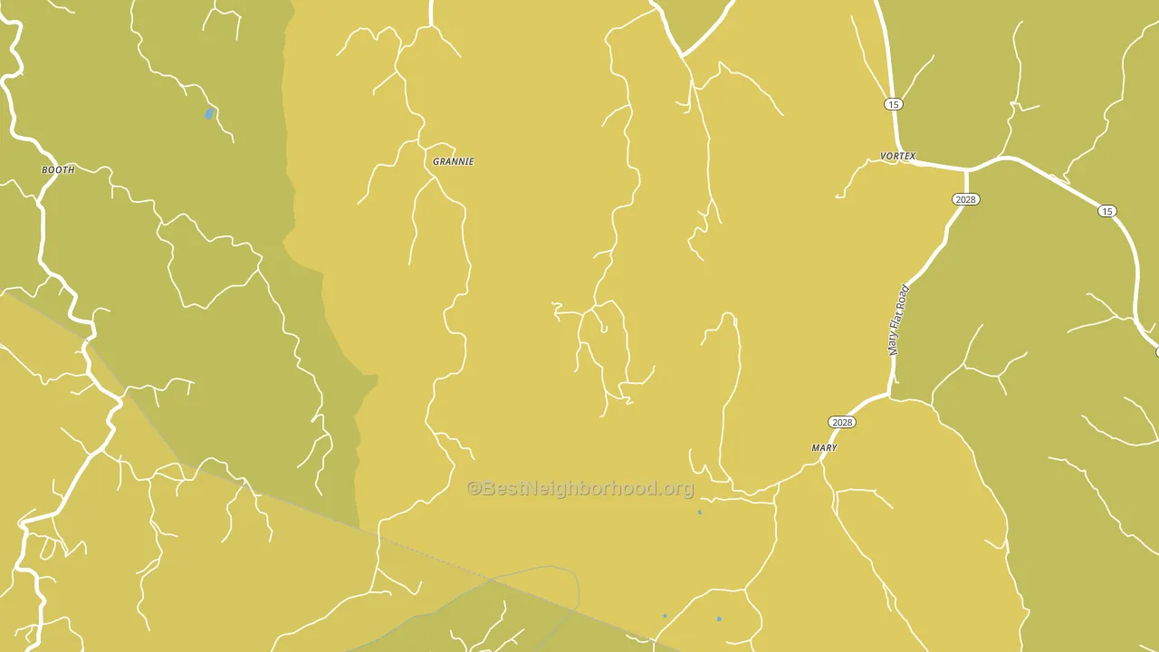 Mary, KY block-group voter-turnout map
