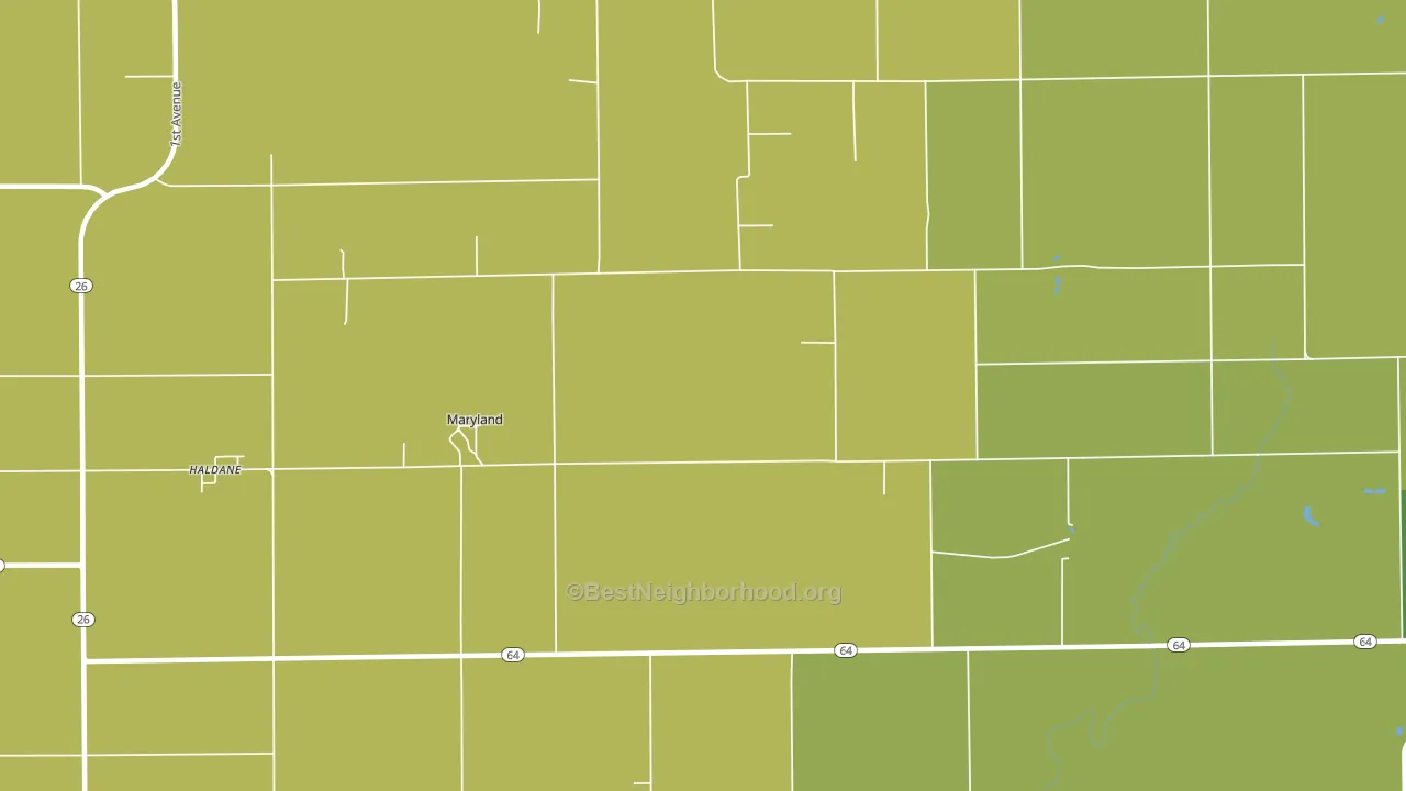 Maryland, IL block-group voter-turnout map