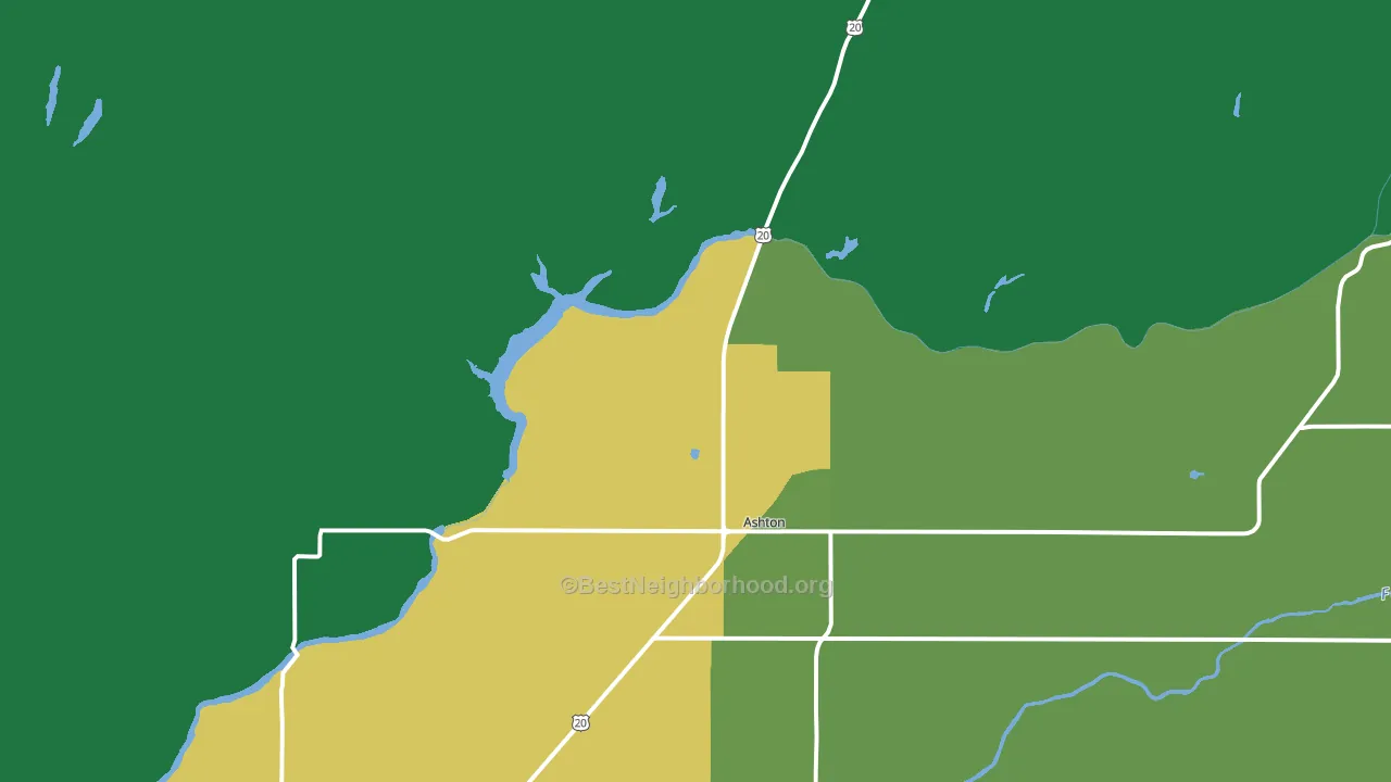 Marysville, ID block-group voter-turnout map