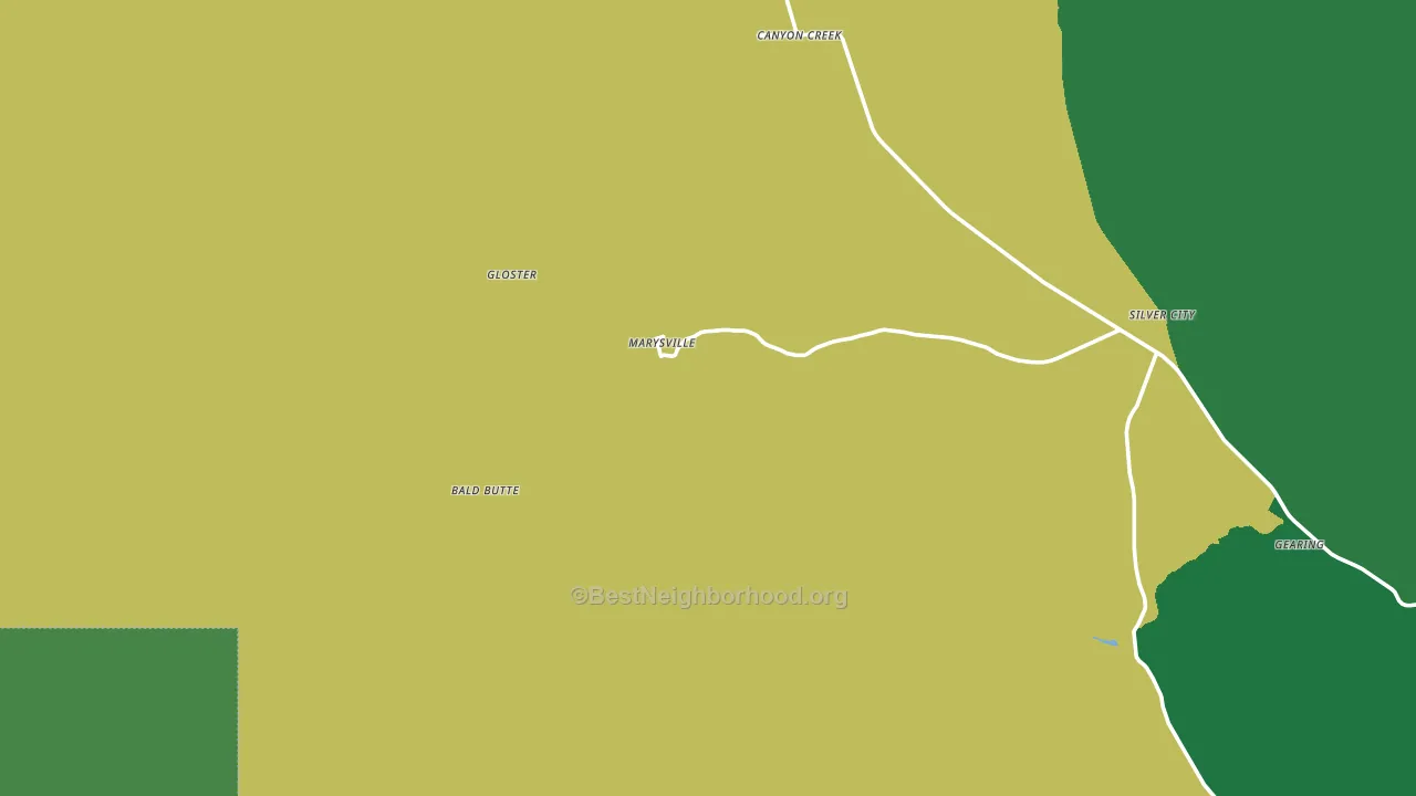 Marysville, MT block-group voter-turnout map