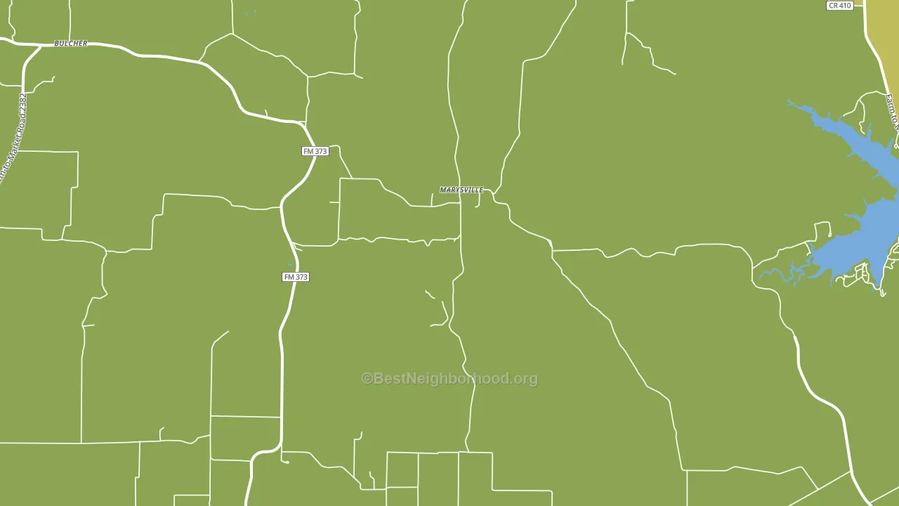 Marysville, TX block-group voter-turnout map