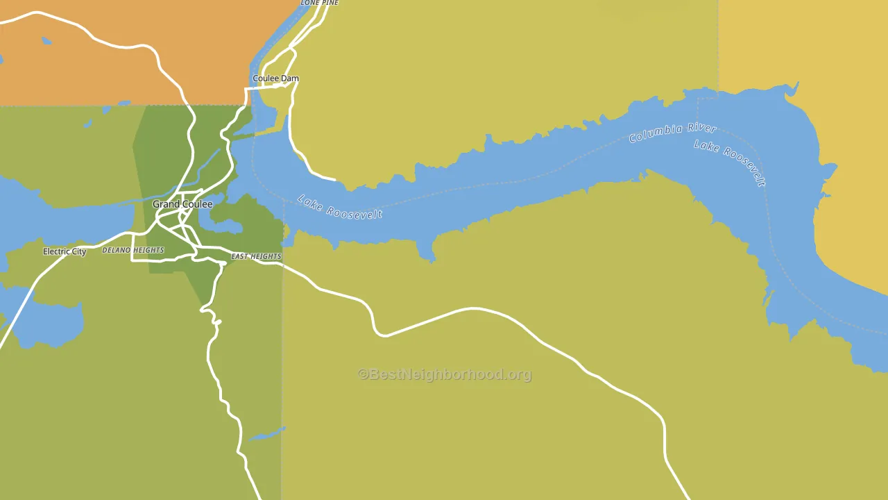 Mason City, WA block-group voter-turnout map
