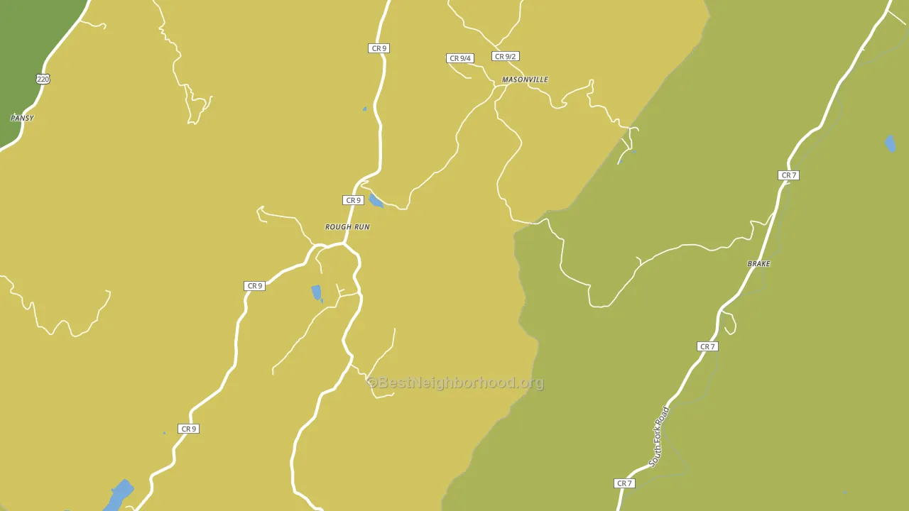Masonville, WV block-group voter-turnout map