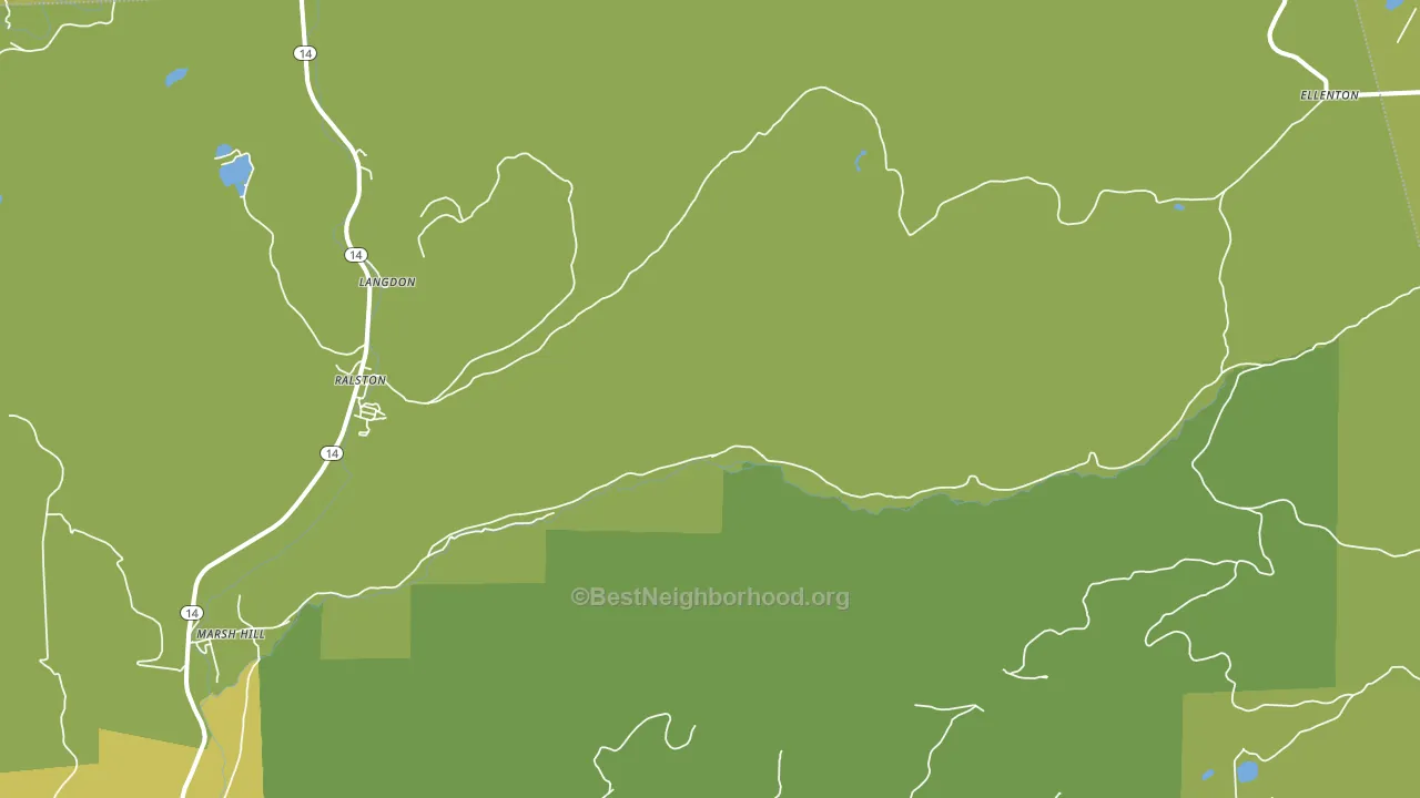 Masten, PA block-group voter-turnout map
