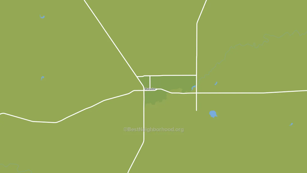 Matador, TX block-group voter-turnout map