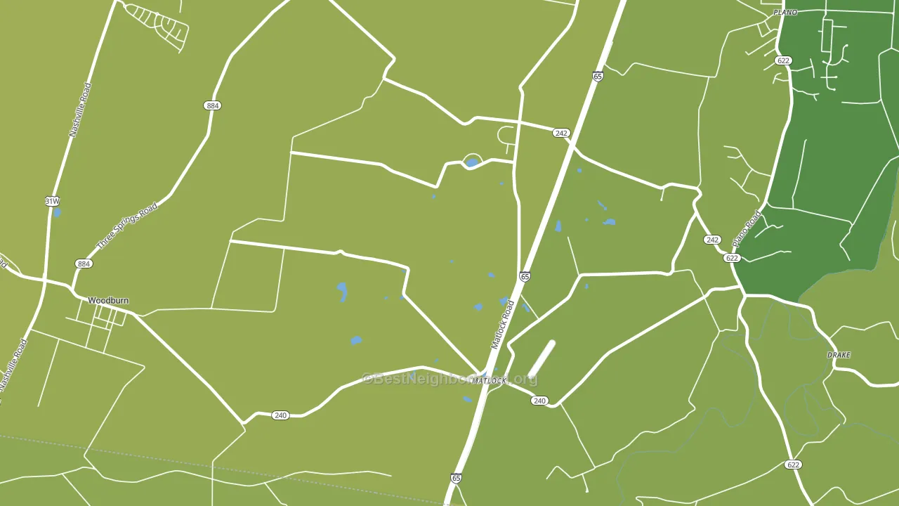 Matlock, KY block-group voter-turnout map