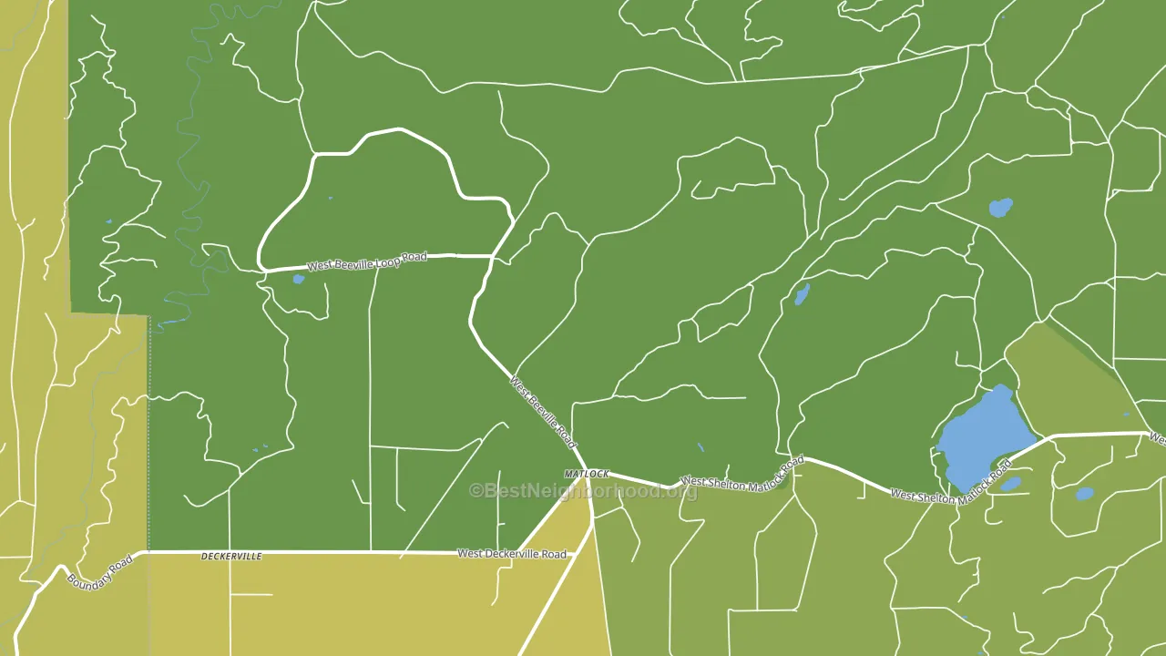 Matlock, WA block-group voter-turnout map