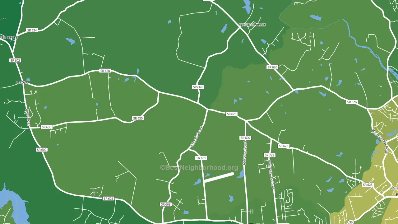 Matoaca, VA block-group voter-turnout map