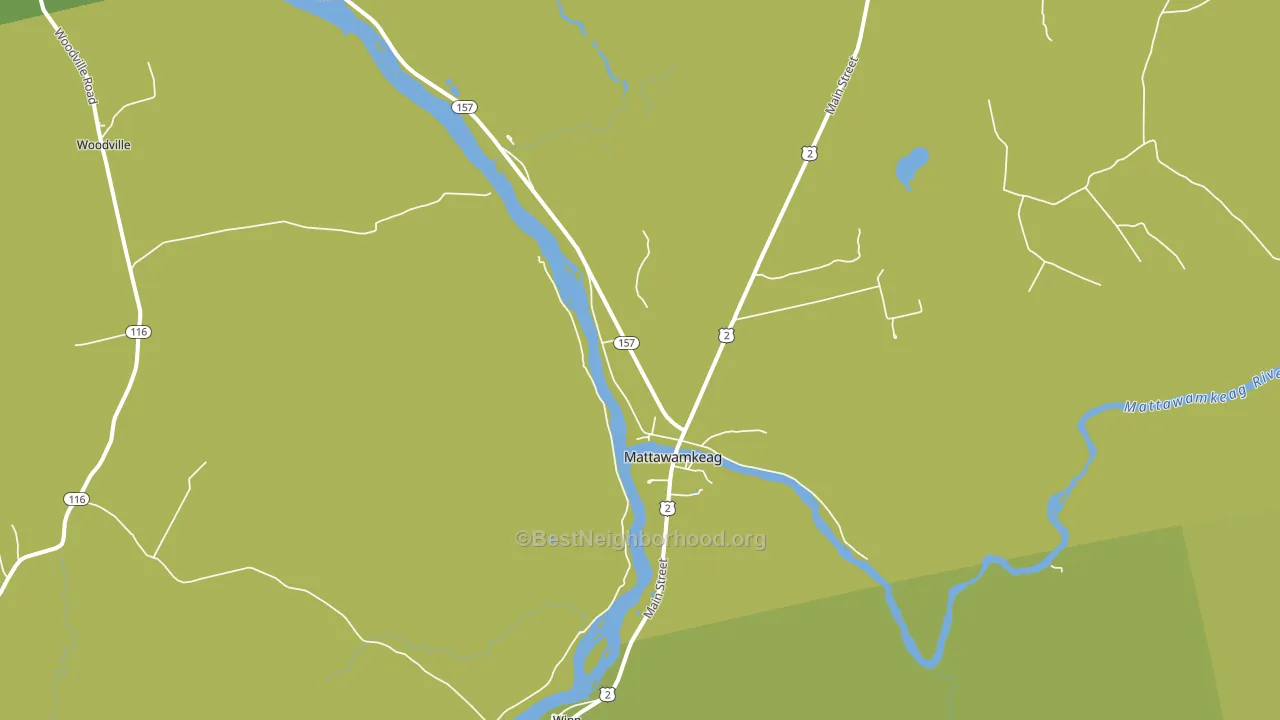 Mattawamkeag, ME block-group voter-turnout map