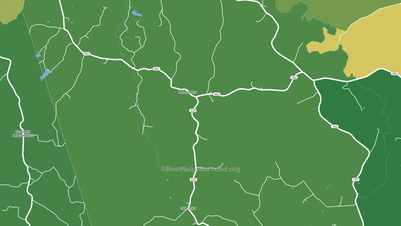 Mattingly, KY block-group voter-turnout map