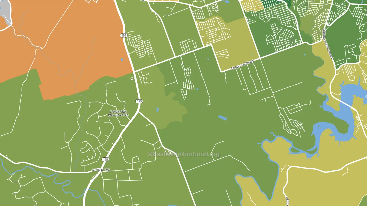 Maxdale, TX block-group voter-turnout map