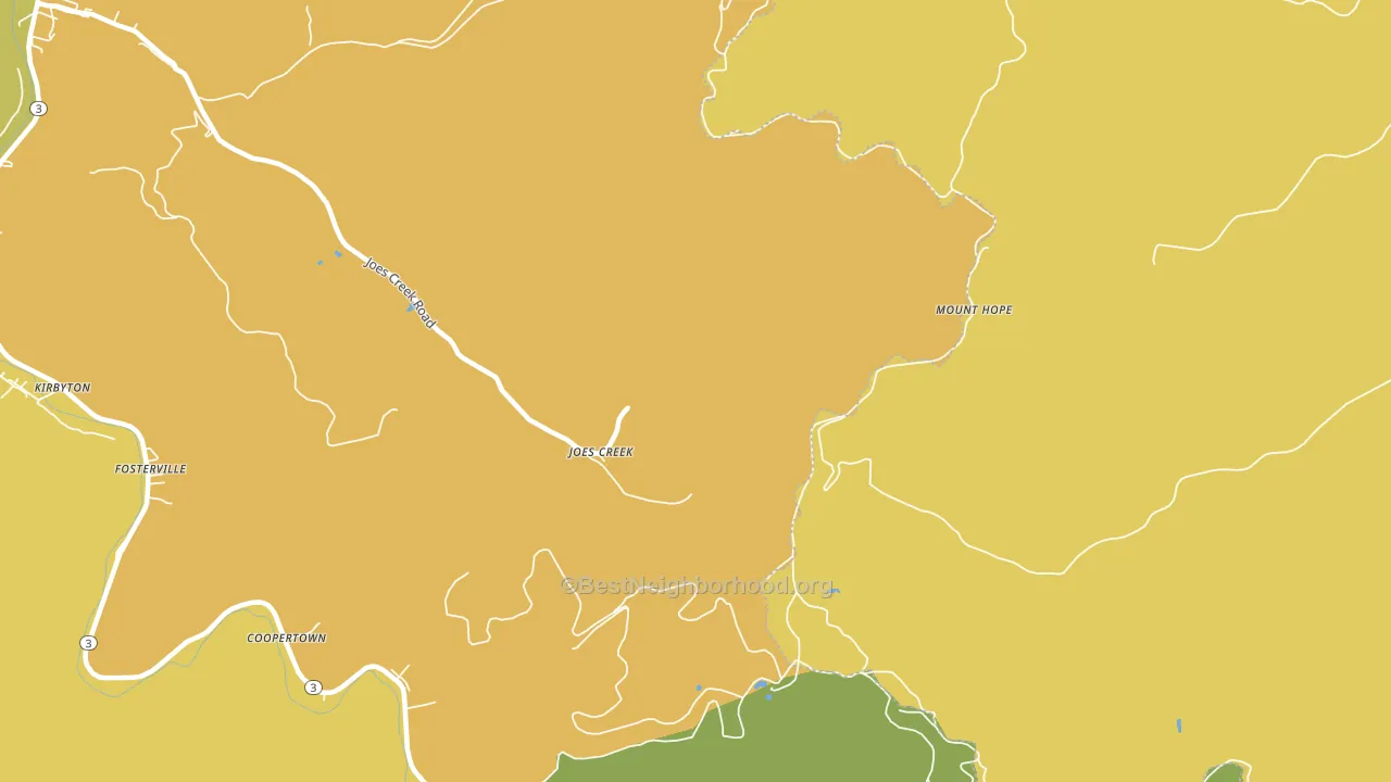 Maxine, WV block-group voter-turnout map