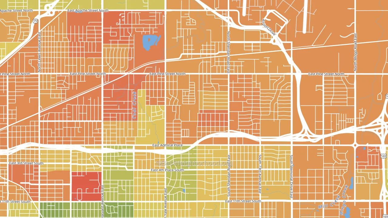 Maxwell, Tulsa, OK block-group voter-turnout map