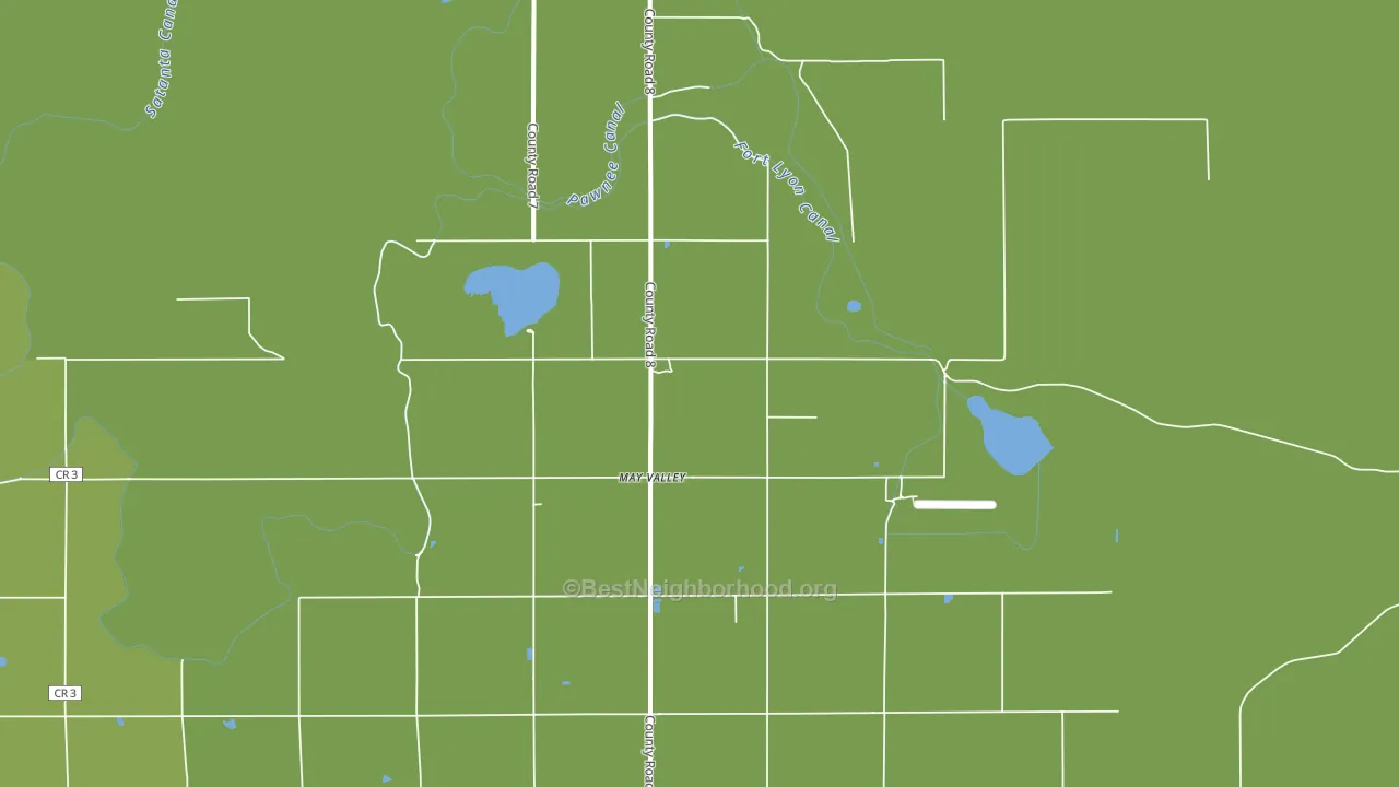 May Valley, CO block-group voter-turnout map