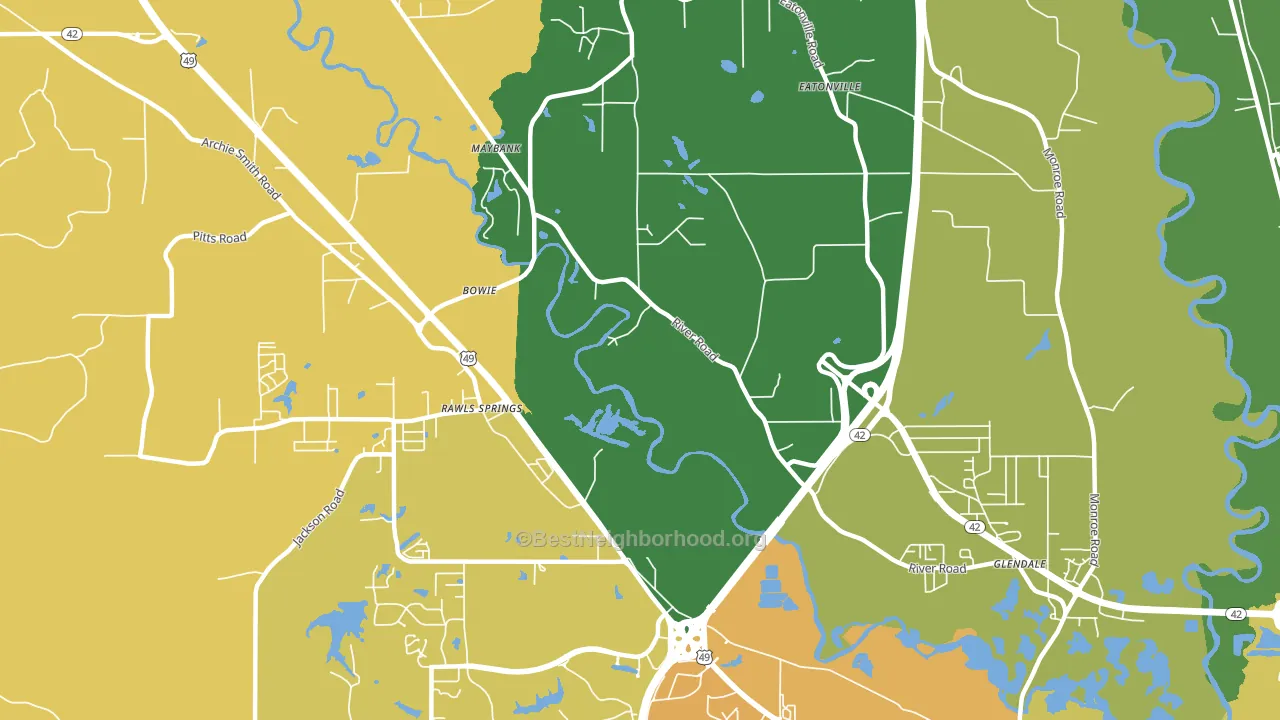 Maybank, MS block-group voter-turnout map