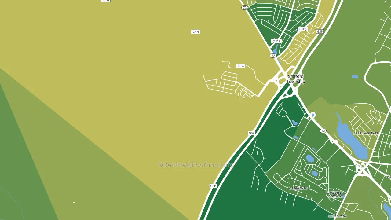 Mayetta, NJ block-group voter-turnout map