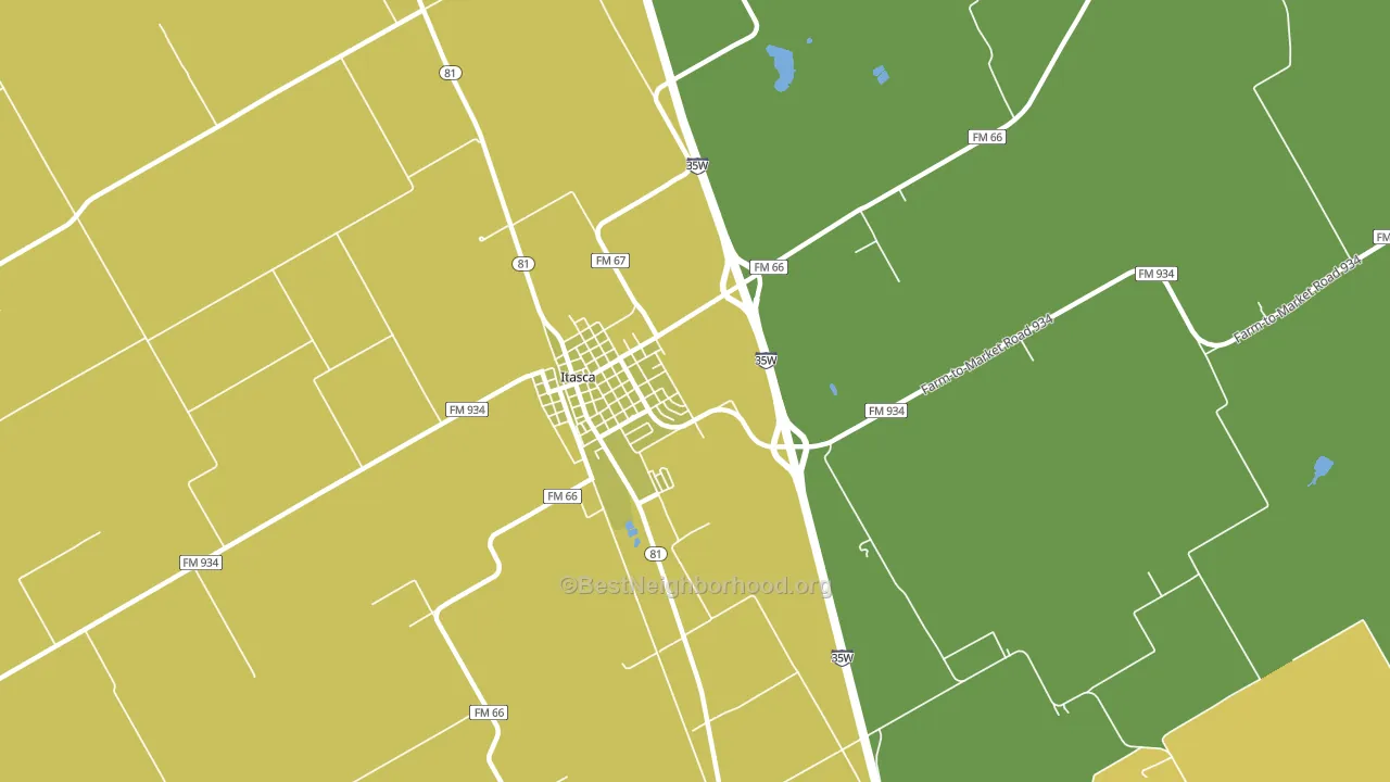 Mayfield, TX block-group voter-turnout map