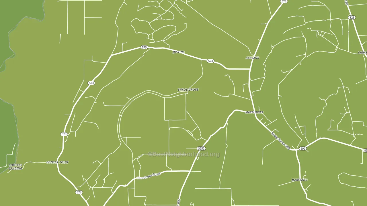 Mayflower, LA block-group voter-turnout map