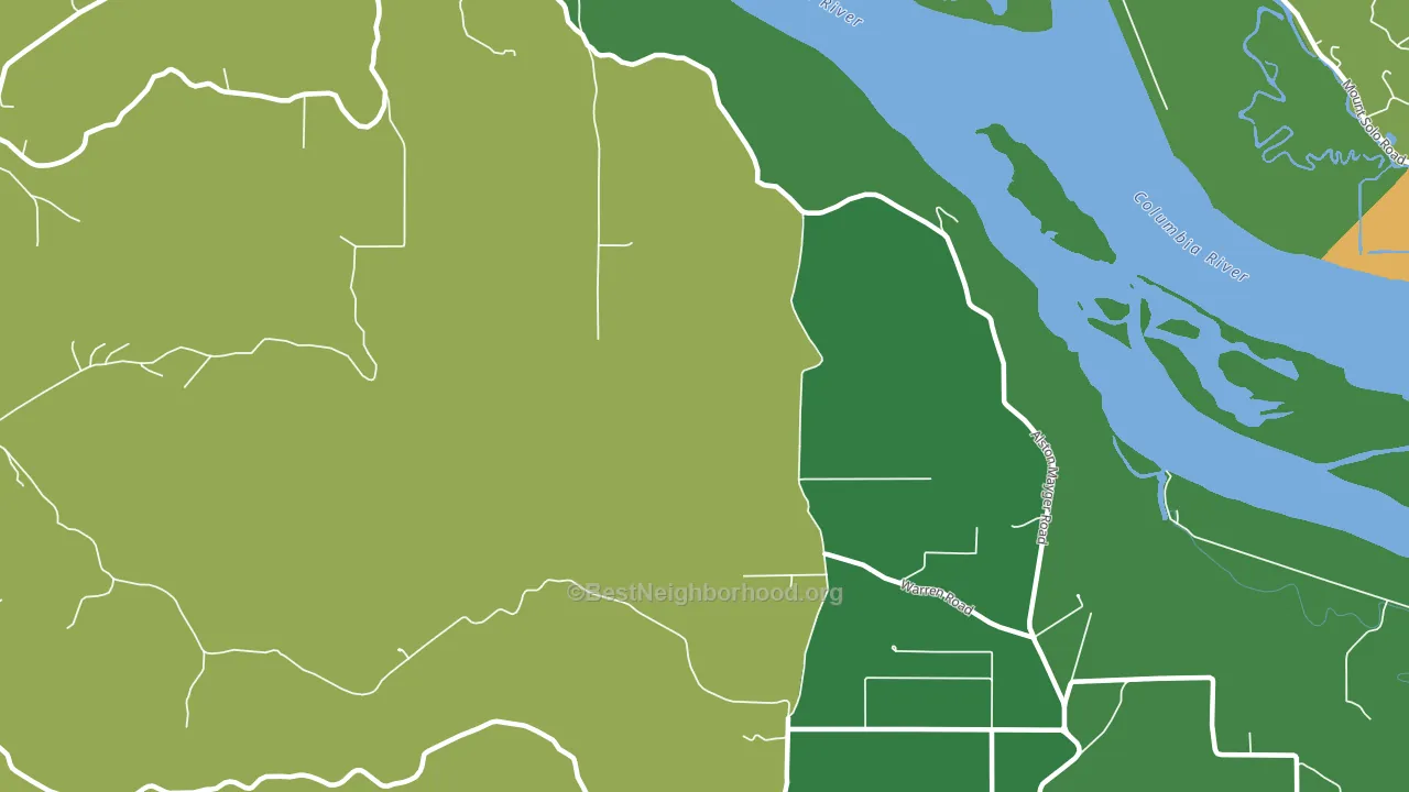 Mayger, OR block-group voter-turnout map
